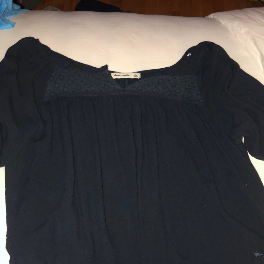 abercrombie flowy shirt